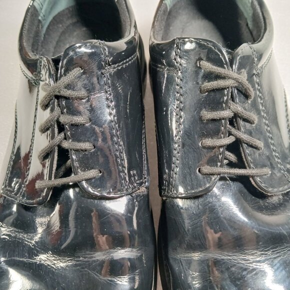 Thorogood Black Leather Uniform Dress Oxfords Mens 10 Made in USA Good Cond - Picture 15 of 15